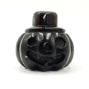 Black Obsidian Pumpkin Carving Figurine 62mm 2.4"